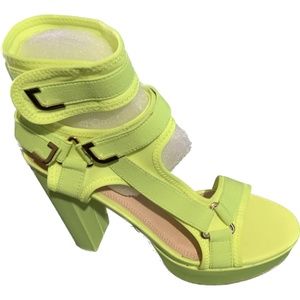 Lime wrap around ankle heels